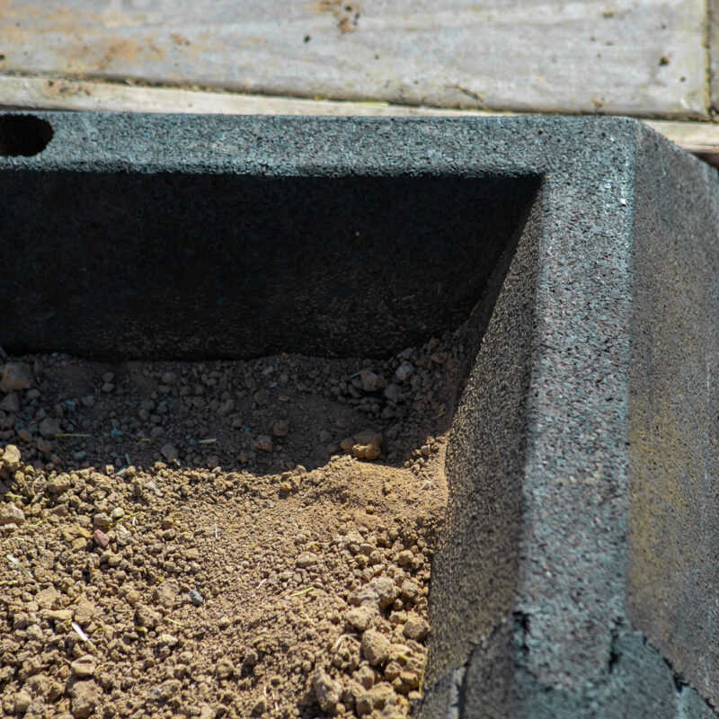 Hercules Eco Blocks at edge of concrete